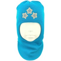 Ryški mėlyna kepurė-šalmas su vilna berniukui "Žvaigždės" 1408/3
