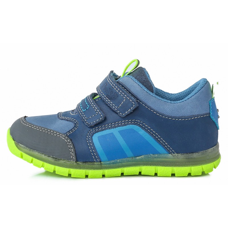Mėlyni batai vaikams pavasariui ryškiu padu 22-27 d. DA071716