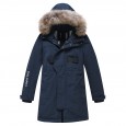 Тёмно синий зимний Valianly пальто для мальчика 9341_140-170